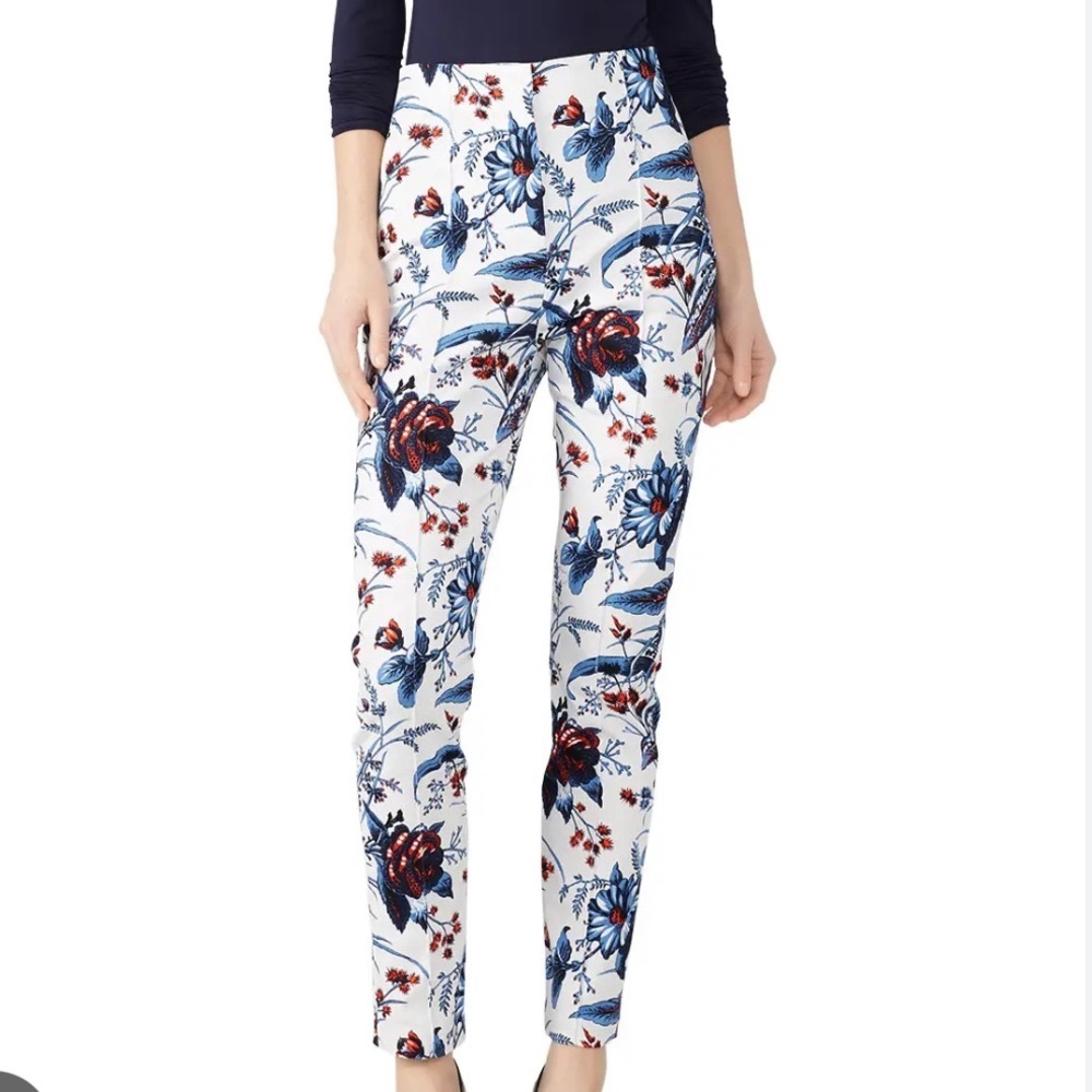 Diane Von Furstenberg Slim Leg High Waisted Stretch Pant Size 10